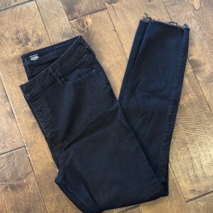 Old Navy Women's High Rise Skinny Black Jeans Size 14 Tall Like New!